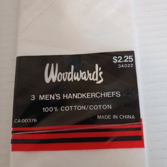 NEW Woodward's Men's Handkerchiefs Bundle 100% Cotton 3 Packages of 3 - Picture 3 of 5